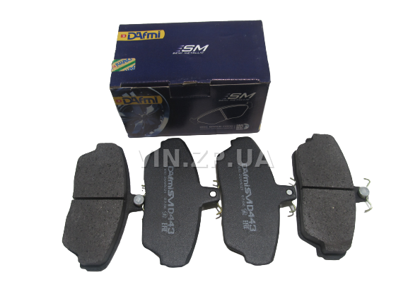 Передние тормозные колодки DAfmi ГАЗ 3110, 3111, 2705, 3302, к-кт 4 штуки, серия Semi Metallic 1