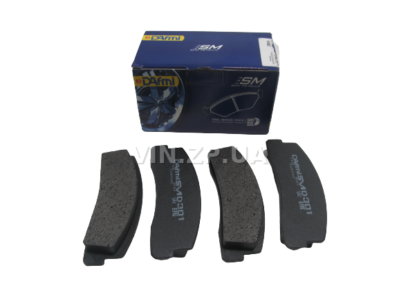 Передние тормозные колодки DAfmi ВАЗ 2121, 21213, 21214, 2123, 2131, к-кт 4 штуки, серия Semi Metallic 1
