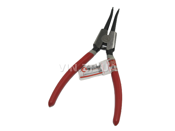 Щипцы снятия установки стопорных колец INTERTOOL 180 мм, прямые на разжим 2