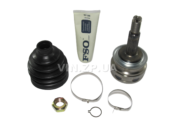 Комплект ШРУС наружный без ABS FSO Ланос, Сенс, двиг.-1.4, 1.5, 29 шлицов, граната, шарнир, OEM 96243569 2