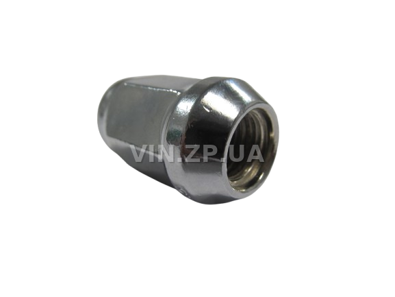Гайка колеса Авео, Лачетти, ключ 19, закрытая, конус BS AUTO хром, М12 x 1.5 x 35, 1шт, 94837389 (38850)