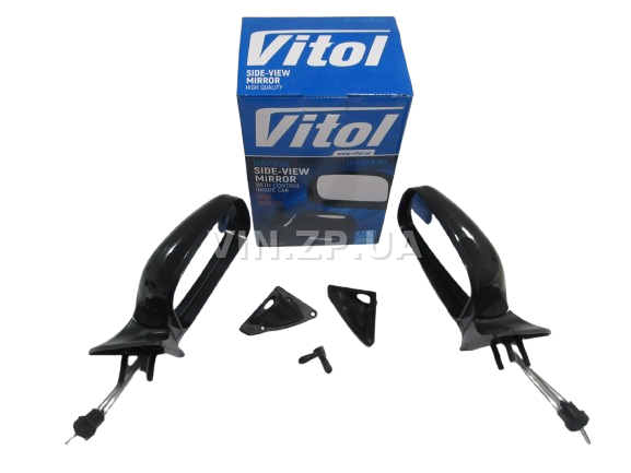 Зеркало ВАЗ 2108, 2109, 21099, 2113, 2114, 2115, с регулировкой, к-кт 2шт VITOL 1