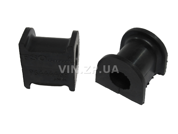 Втулка стабилизатора Ланос, Сенс FSO переднего, стар. образца гладкая, к-кт 2шт, резина, 96444469 (39843) 4