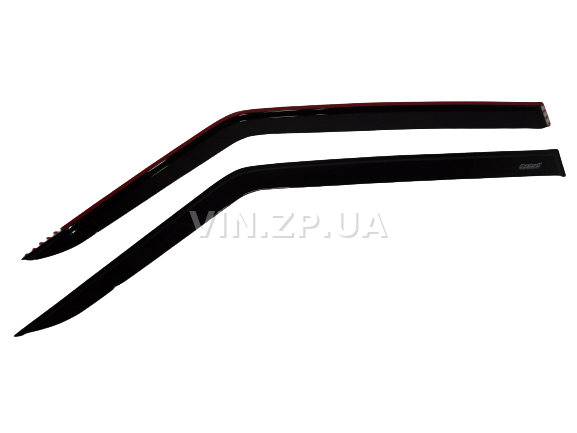 Ветровики дефлекторы ВАЗ 2108, 2113 AZARD боковых окон, накладные, к-кт 2шт 1