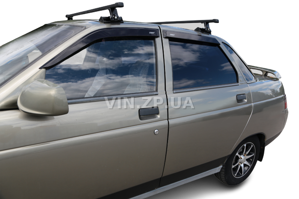 Ветровики дефлекторы AZARD ВАЗ 2110, 2112, 2170, 2172 Приора, боковых окон, накладные, комлект 4шт 2