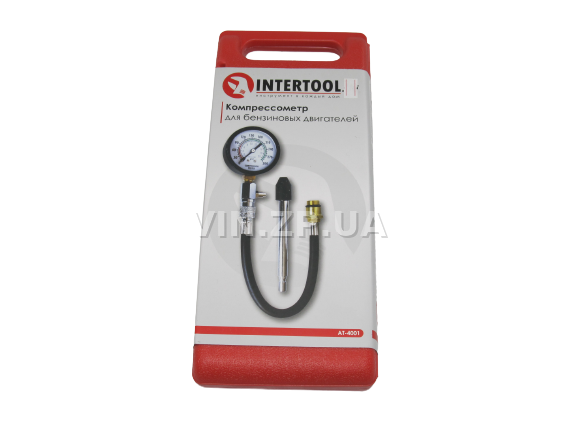 Компрессометр INTERTOOL для бензиновых двигателей, до 20 Бар 2
