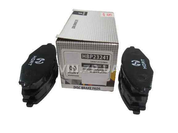 Колодки тормозные передние HORT Ланос, Сенс, Матиз, R13", комплект 4шт, 96316582 3