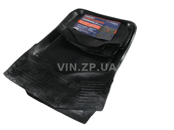 Коврик салона ДзРТИ ВАЗ 2108, 2109, 21099, 2115, резиновый, комплект (41501) 4