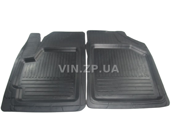 Коврик салона передний ДзРТИ Ланос, Сенс, резиновый, комплект (41506)