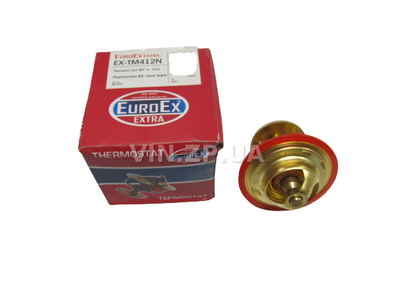 Термостат (82 °C) EuroEx Москвич 412, 2140, 427, 434, ИЖ 2126, 2717, вставка термоєлемент нового обазца (41551)
