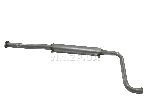 Резонатор ВАЗ 2110, 2111, 2112, с 2006г, 16-клап. под катализатор POLMO труба 570 мм, крепления на бачке, алюминизированный 2