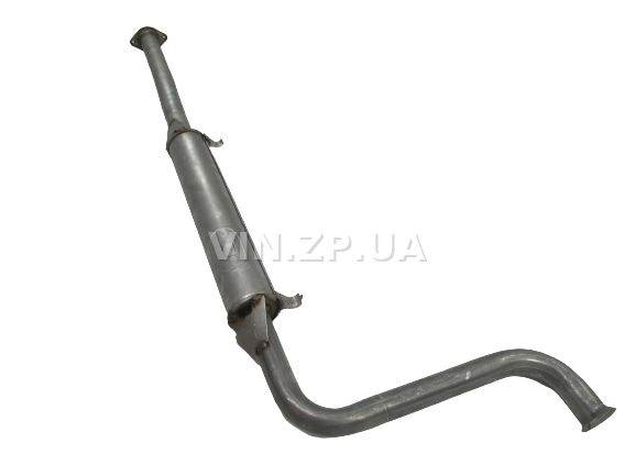 Резонатор ВАЗ 2110, 2111, 2112, с 2006г, 16-клап. под катализатор POLMO труба 570 мм, крепления на бачке, алюминизированный 3