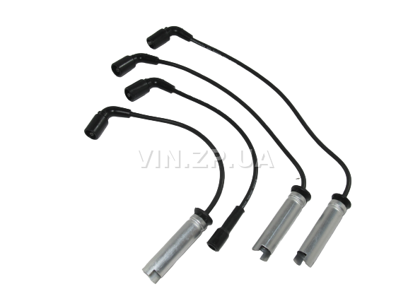 Провода высоковольтные S.PARTS Ланос, Авео, с 8-ми клапанным двигателем 1.5л, силикон, с металлическим наконечником, OEM 96305387 3