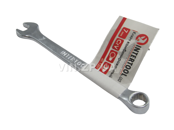 Ключ рожково-накидной CrV 7 мм INTERTOOL 2