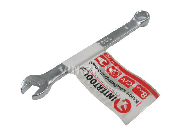 Ключ рожково-накидной CrV 8 мм INTERTOOL 2