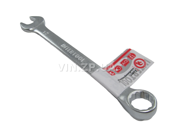 Ключ рожково-накидной CrV 12 мм INTERTOOL 2