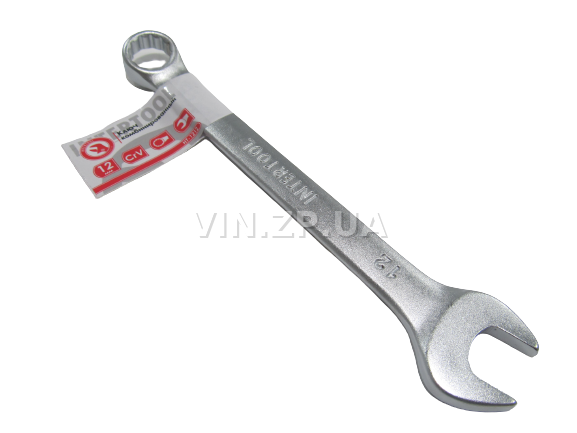 Ключ рожково-накидной CrV 12 мм INTERTOOL 1