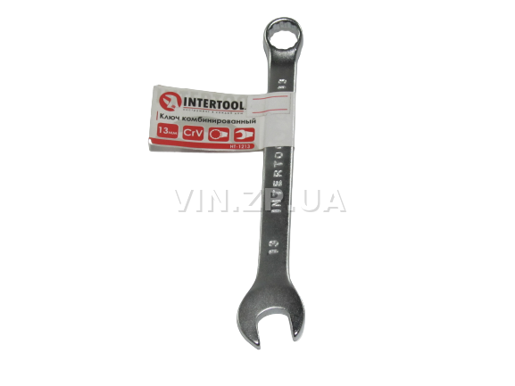Ключ рожково-накидной CrV 13 мм INTERTOOL 1