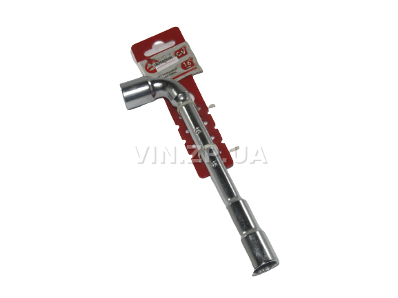 Ключ торцевой 16мм INTERTOOL Г-образный , CrV 1