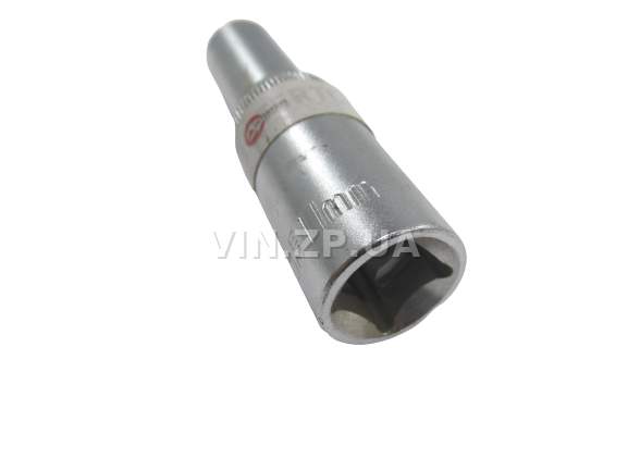 Головка шестигранная 1/2" х 11мм, длинная, CrV INTERTOOL (41877) 2