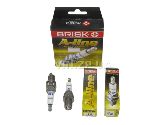 Свечи зажигания BRISK ВАЗ 2110, 2111, 2112, 2170, 2171, 2172, 1117-19, Нексия, 16 кл инж, зазор 1.1, ключ 16, к-кт 4шт, серия A-LINE 11 1