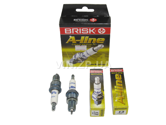 Свечи зажигания BRISK ВАЗ 2109, 21099, 2110, 2111, 2113, 2114, 2115, 2123, 2131, 8 кл инж., зазор 1.1, ключ 21 , к-кт 4шт, серия A-LINE 13 1