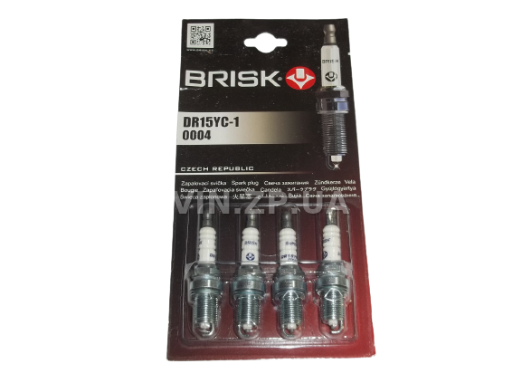 Свечи зажигания BRISK ВАЗ 2110, 2111, 2112, 2170, 2171, 2172, 1117-19, Нексия, 16 кл инж, зазор 0.8, ключ 16, к-кт 4шт, серия SUPER 1