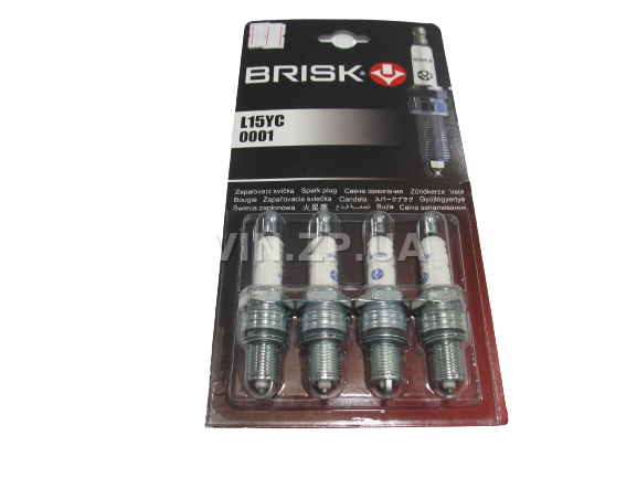Свечи зажигания BRISK ВАЗ 2101, 2102, 2103, 2104, 2105, 2106, 2107, 2121, Таврия 1102-05, Москвич 412, 2140, зазор 0.8, ключ 21 к-кт 4шт, серия SUPER 1