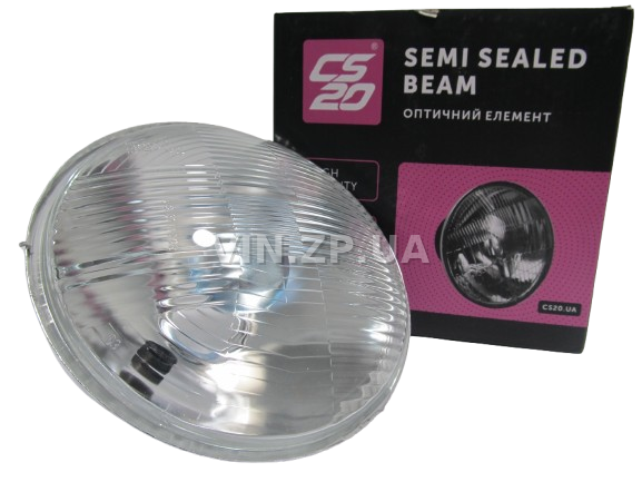 Фара оптический єлемент ВАЗ 2101, 21011, 2102, 2121, 21213, ГАЗ 24, 2410 CS-20 с подсветкой, с отражателем 3