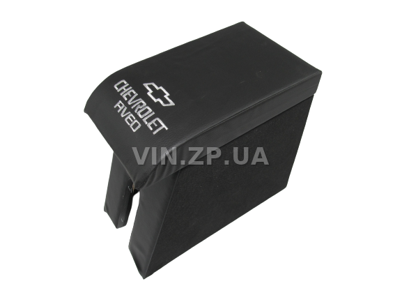 Подлокотник органайзер VRN Шевроле Авео Т 200, Т 250, черный с вышивкой "Chevrolet Aveo" 2