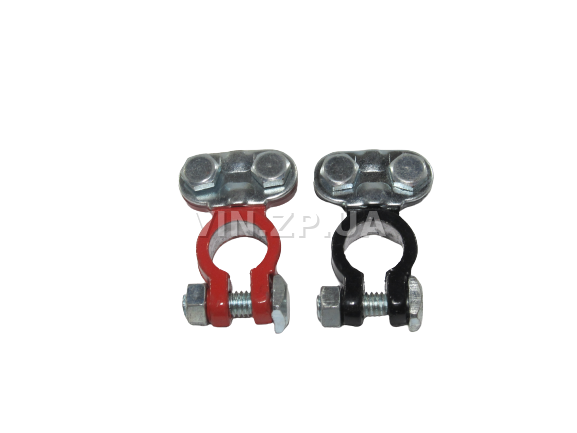 Клеммы аккумулятора СтартВольт легковые авто, свинец, комплект 2шт 3