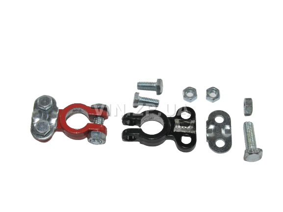 Клеммы аккумулятора СтартВольт легковые авто, свинец, комплект 2шт 4