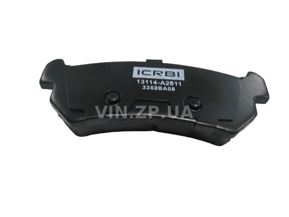 Колодки тормозные задние CRB Лачетти 1.6, 1.8 седан, хэтчбек, до 2007г включительно, комплект 4шт, 96405131 2