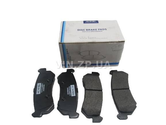 Колодки тормозные задние CRB Лачетти 1.6, 1.8 седан, хэтчбек, до 2007г включительно, комплект 4шт, 96405131 1