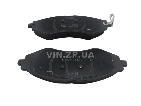 Колодки тормозные передние CRB Лачетти 1.6, 1.8, R14", комплект 4шт, 96405129 2