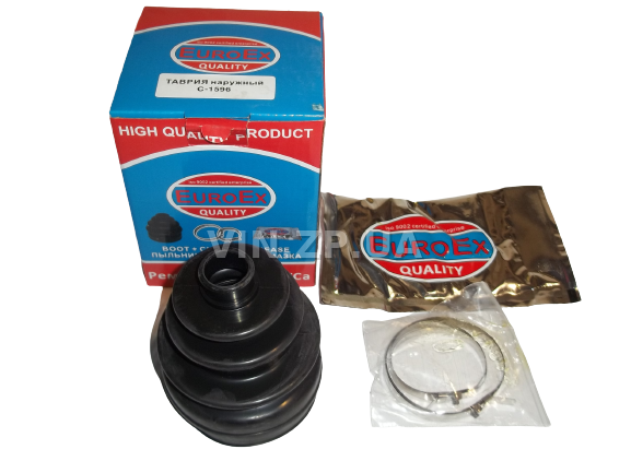 Пыльник ШРУС Таврия 1102, 1103, 1105, Сенс, наружный ремкомплект с хомутами и смазкой EuroEx (43125)