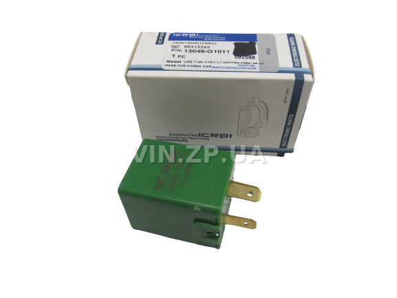 Реле указателей поворота CRB Ланос, Матиз, Сенс, 3-х контактное, аварийки, OEM 96312545 1