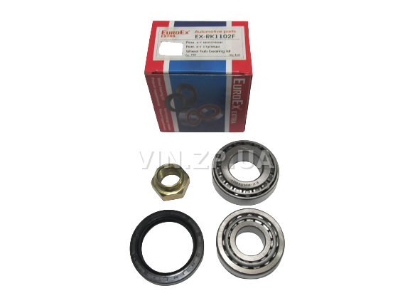 Ремкомплект подшипник ступицы EuroEx Таврия 1102, 1103, 1105, задней, подшипник 7204 и 7205, сальник, гайка 1