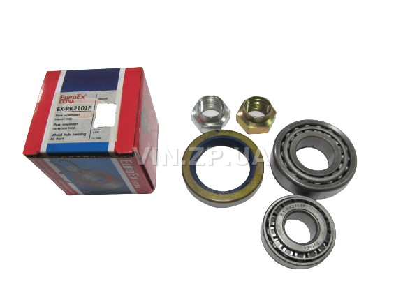 Ремкомплект подшипник ступицы EuroEx ВАЗ 2101, 2102, 2103, 2104, 2105, 2106, 2107, передней, подшипник 7804 и 7805, сальник, две гайки 1