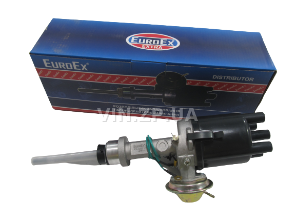 Распределитель зажигания трамблер EuroEx ВАЗ 2103, 2106, 2107, 2121, 21213, контактный, длинный шток, двиг 1.5-1.6л, 30.3706 1