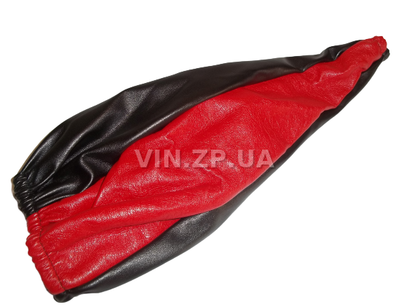 Чехол ручки КПП VRN ВАЗ 2101, 2102, 2103, 2104,  2105, 2106, 2107 черно-красный эко-кожа 1