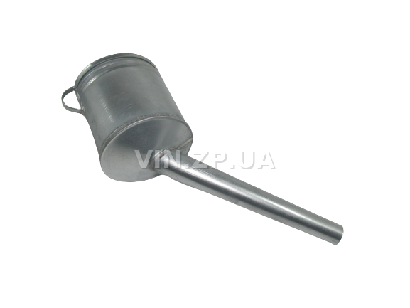 Лейка топливная 3.0л, носик d 33мм прямой под углом 45 гр ВИДЕКС бензин, дизель, с сеткой-фильтром, оцинкованная В-1 3