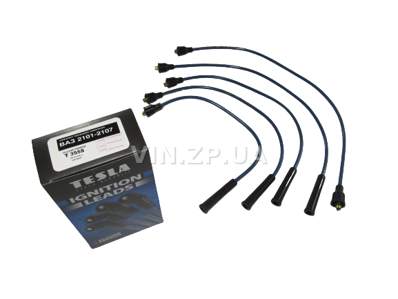 Провода высоковольтные TESLA ВАЗ 2101, 2102, 2103, 2104, 2105, 2106, 2107, силикон, карбюраторные двигатели 3