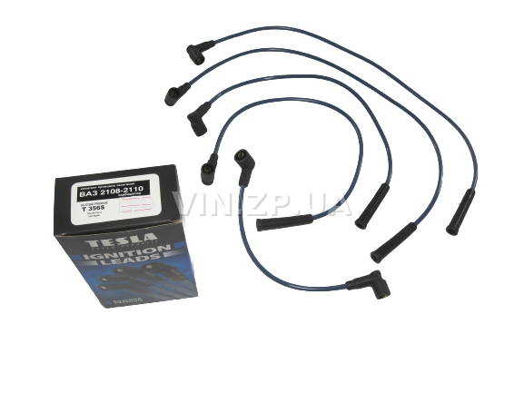 Провода высоковольтные TESLA ВАЗ 2108, 2109, 21099, 2110, силикон, карбюраторные двигатели 3