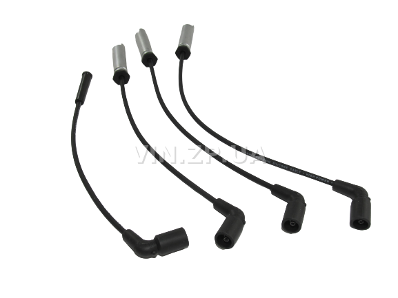 Провода высоковольтные TESLA Ланос, Авео, с 8-ми клапанным двигателем 1.5л, силикон, с металлическим наконечником, OEM 96305387 5