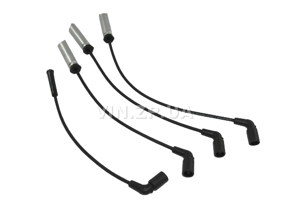 Провода высоковольтные TESLA Ланос, Авео, с 8-ми клапанным двигателем 1.5л, силикон, с металлическим наконечником, OEM 96305387 6