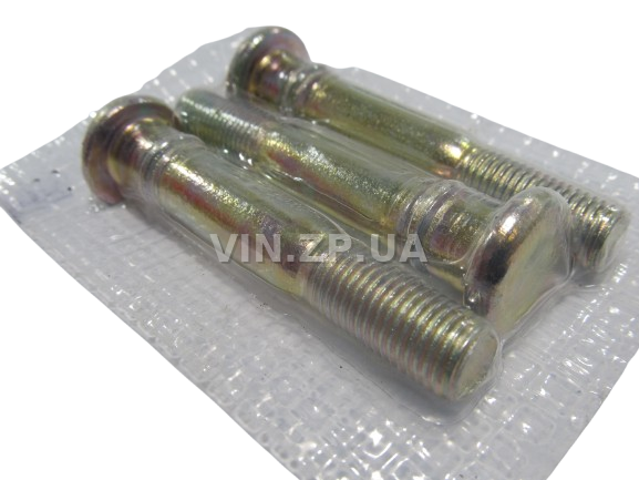 Шпилька болт колеса Таврия 1102, 1103, 1105 переднего АВТОЗАЗДЕТАЛЬ М10 x 1.25 x 67, к-кт 3шт 3