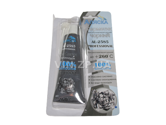 Герметик силиконовый 85гр АЛЯСКА чёрный 1