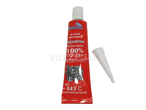 Герметик силиконовый 32гр АЛЯСКА красный 2