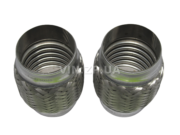 Гофра глушителя и приемной трубы 64 х 115 EuroEx 2-х слойная 2